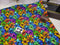 Stained Glass Flowers Bright - cotton lycra - 150cm wide