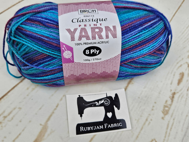 Birch Classique Acrylic Yarn - Capri Breeze, per ball