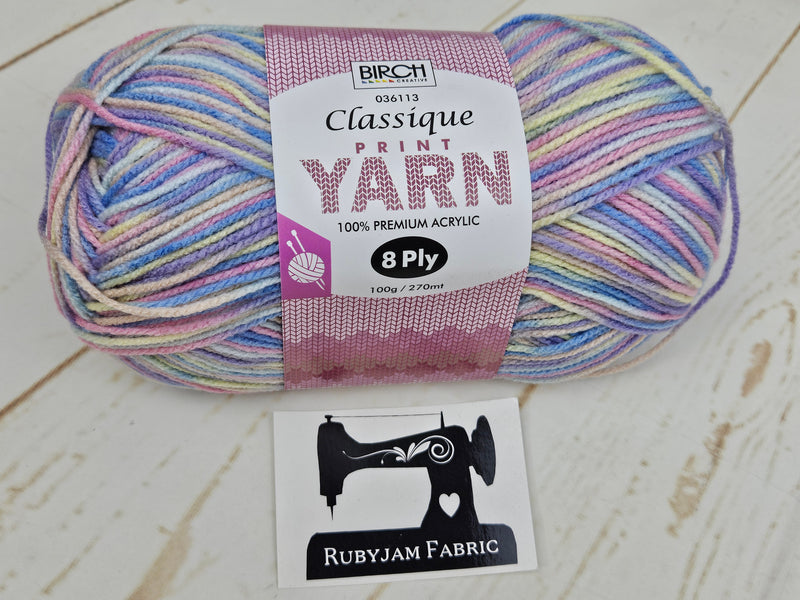 Birch Classique Acrylic Yarn - Unicorn, per ball