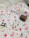 Butterfly Field - Pink - cotton lycra - 150cm wide