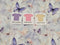 Butterfly Field - Purple - cotton lycra - 150cm wide