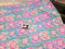 Faux Crochet Granny Squares - cotton lycra FRENCH TERRY - 150cm wide