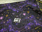 Faux Embroidered Night Sky - cotton lycra FRENCH TERRY - 150cm wide