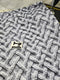 Faux Knitted Cable Knit Grey - cotton lycra FRENCH TERRY - 150cm wide