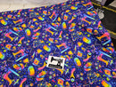 Rainbow Sewing - cotton lycra FRENCH TERRY - 150cm wide