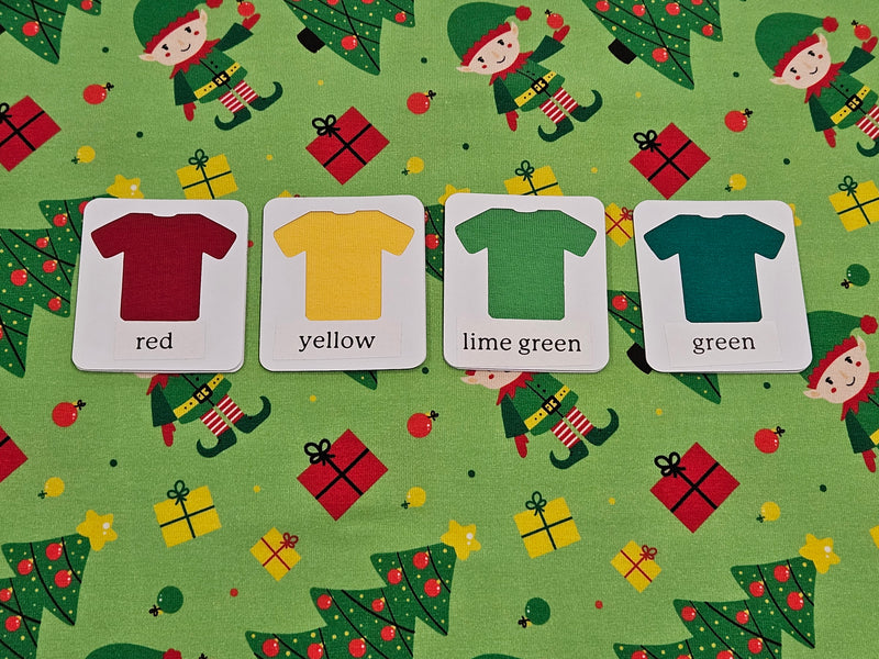 Christmas Elf Green - cotton lycra - 150cm wide - clearance