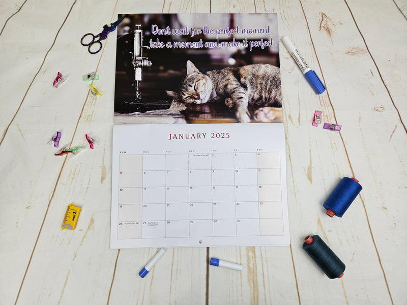 Rubyjam Fabric 2025 Wall Calendar - LIMITED EDITION - free gift