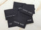 "Custom Made" Black Clothing Labels - Pack of 10