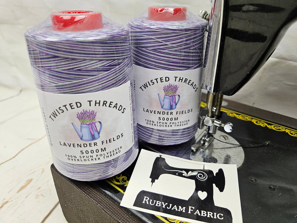 Lavender Fields - Twisted Threads - 5000M Variegated Overlocker Thread ...