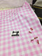 Pink and White Gingham Checks - cotton lycra - 150cm wide