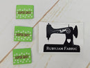 Oopsie Daisy (Green) Woven Clothing Labels - Pack of 10