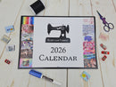 2026 Sewing Themed Wall Calendar - LIMITED EDITION - free gift
