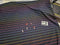 Sweary Rainbow Pinstripes (F**k Off) - cotton lycra - 150cm wide