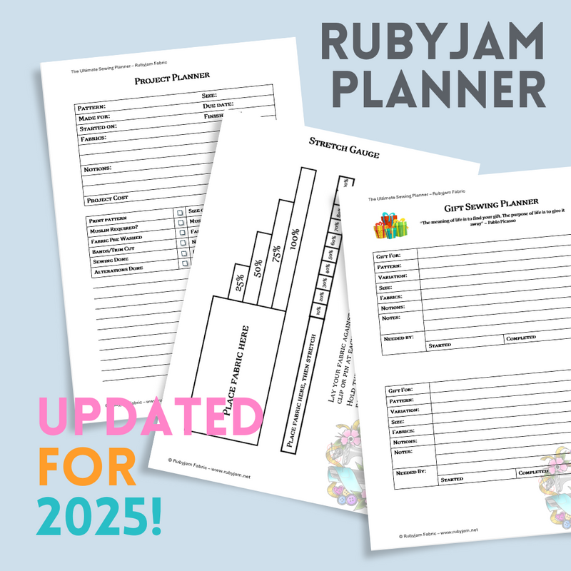 2025 The Ultimate Sewing Organiser - Rubyjam Fabric