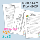 2026 The Ultimate Sewing Organiser - Rubyjam Fabric