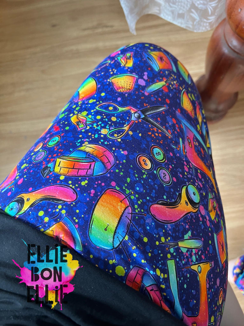 Rainbow Sewing - cotton lycra FRENCH TERRY - 150cm wide
