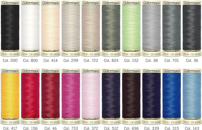 Gutermann 100M Sew-All Thread - 20 spools