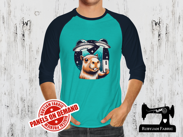 Alien Capybara - MINT GREEN - Panels On Demand