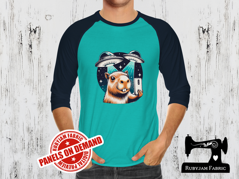 Alien Capybara - MINT GREEN - Panels On Demand