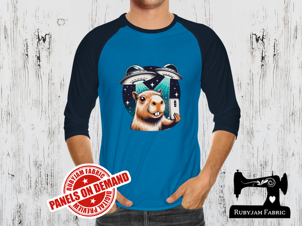 Alien Capybara - TURQUOISE - Panels On Demand