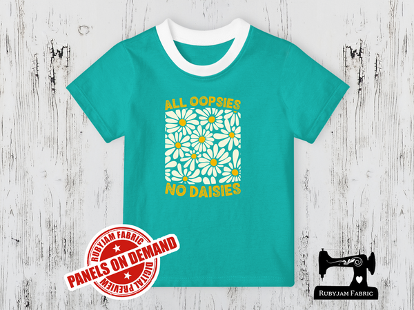 All Oopsies, No Daisies - MINT GREEN - Panels On Demand