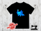 Axolotl Gamer Blue - BLACK - Panels On Demand