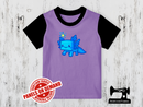 Axolotl Gamer Blue - LIGHT PURPLE - Panels On Demand