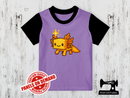 Axolotl Gamer Gold - LIGHT PURPLE - Panels On Demand