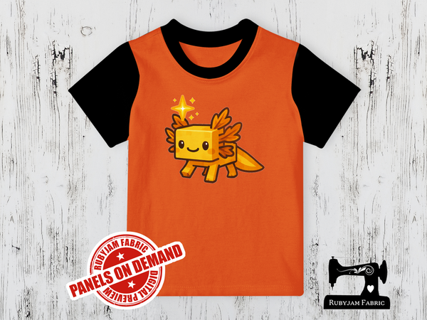Axolotl Gamer Gold - ORANGE - Panels On Demand