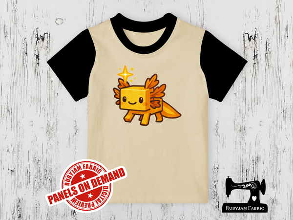 Axolotl Gamer Gold - SAND BEIGE - Panels On Demand