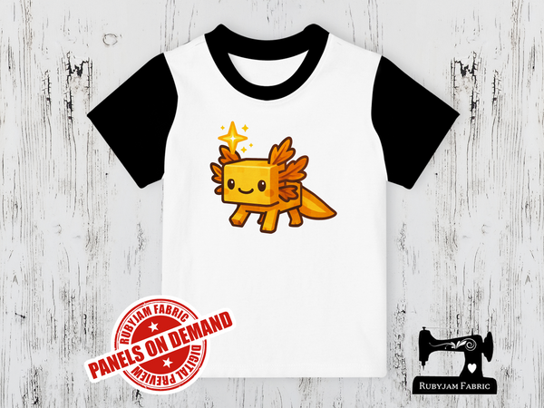 Axolotl Gamer Gold - WHITE - Panels On Demand
