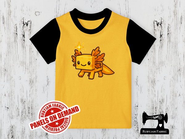 Axolotl Gamer Gold - YELLOW - Panels On Demand