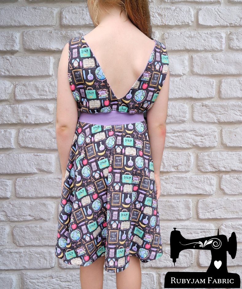 Back To School - cotton lycra - 150cm wide - clearance