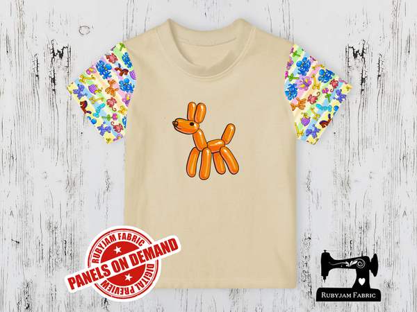 Balloon Animal Dog - SAND BEIGE - Panels On Demand