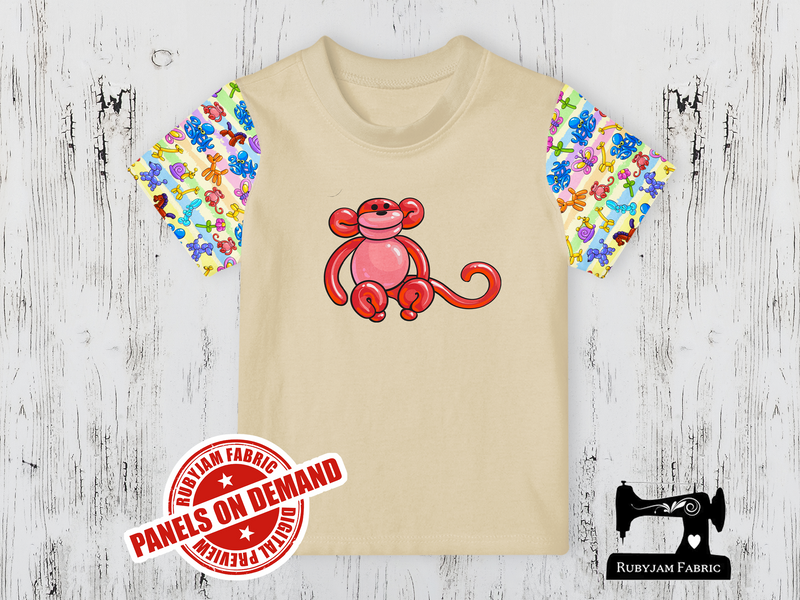 Balloon Animal Monkey - SAND BEIGE - Panels On Demand