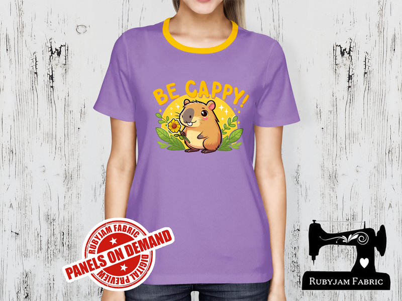 Be Cappy Capybara - LIGHT PURPLE - Panels On Demand