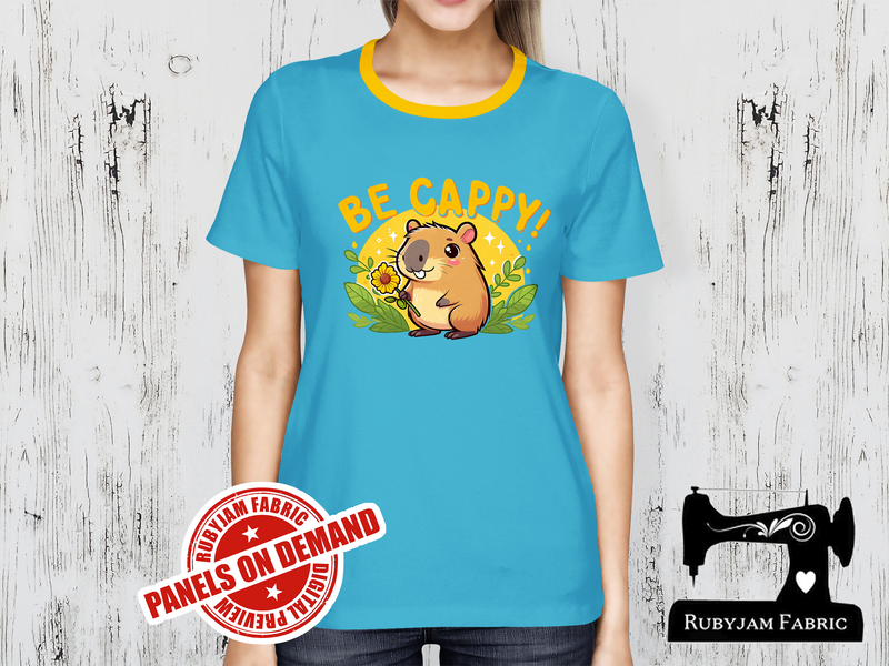 Be Cappy Capybara - LIGHT BLUE - Panels On Demand