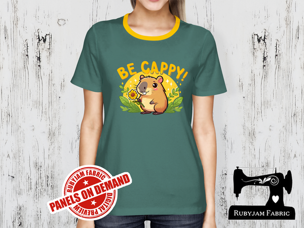 Be Cappy Capybara - SAGE GREEN - Panels On Demand