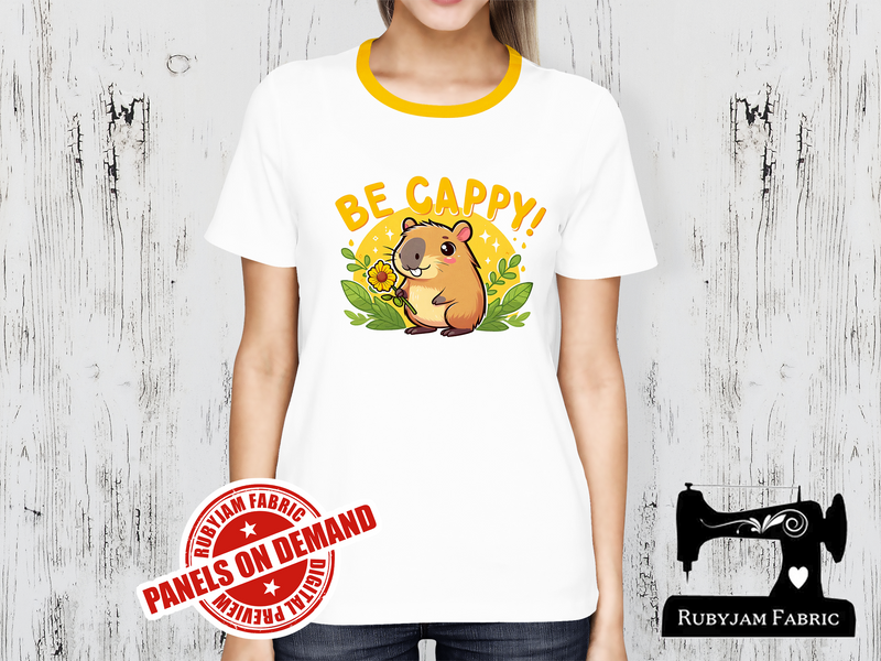 Be Cappy Capybara - WHITE - Panels On Demand