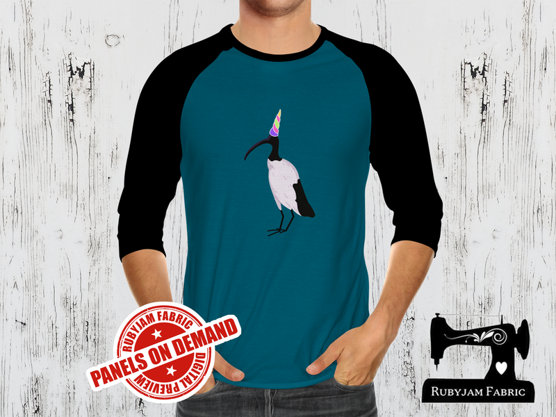 Bin Chicken Unicorn - TEAL BLUE - Panels On Demand