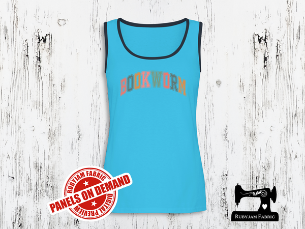 Bookworm Varsity Style - LIGHT BLUE - Panels On Demand