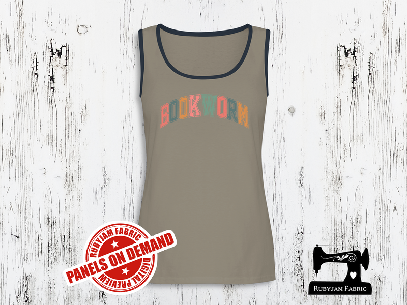 Bookworm Varsity Style - LIGHT GREY - Panels On Demand