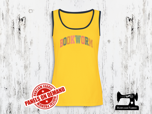 Bookworm Varsity Style - YELLOW - Panels On Demand