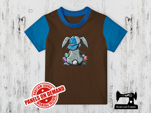 Easter Bunny Back - BROWN - Panels On Demand