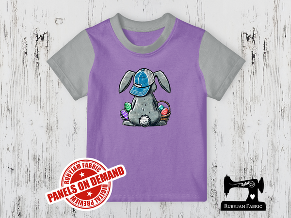 Easter Bunny Back - LIGHT PURPLE - Panels On Demand