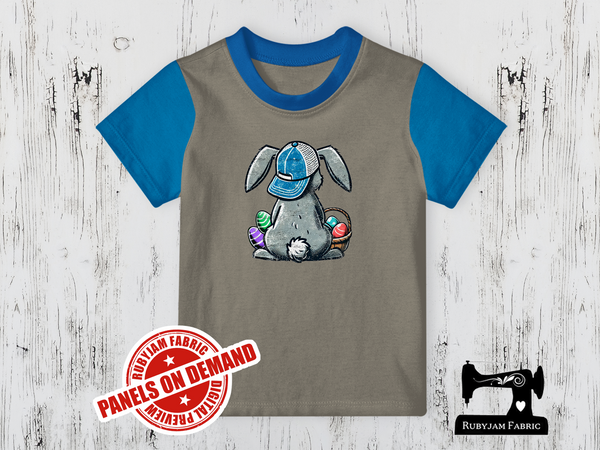 Easter Bunny Back - LIGHT GREY - Panels On Demand