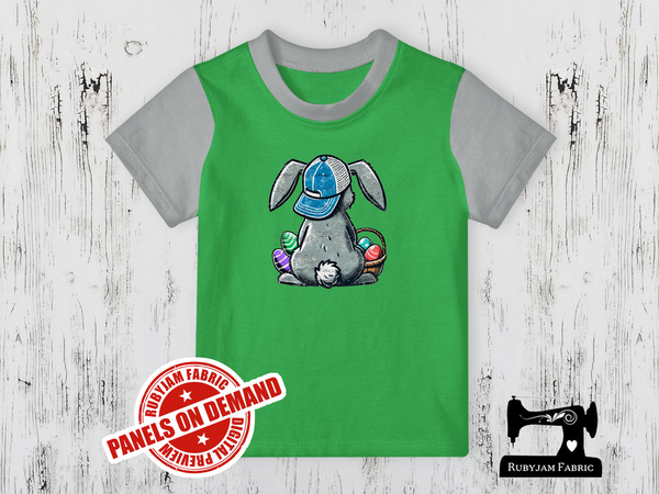 Easter Bunny Back - LIME GREEN - Panels On Demand