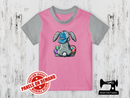 Easter Bunny Back - LIGHT PINK - Panels On Demand