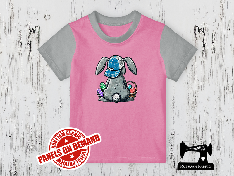 Easter Bunny Back - LIGHT PINK - Panels On Demand