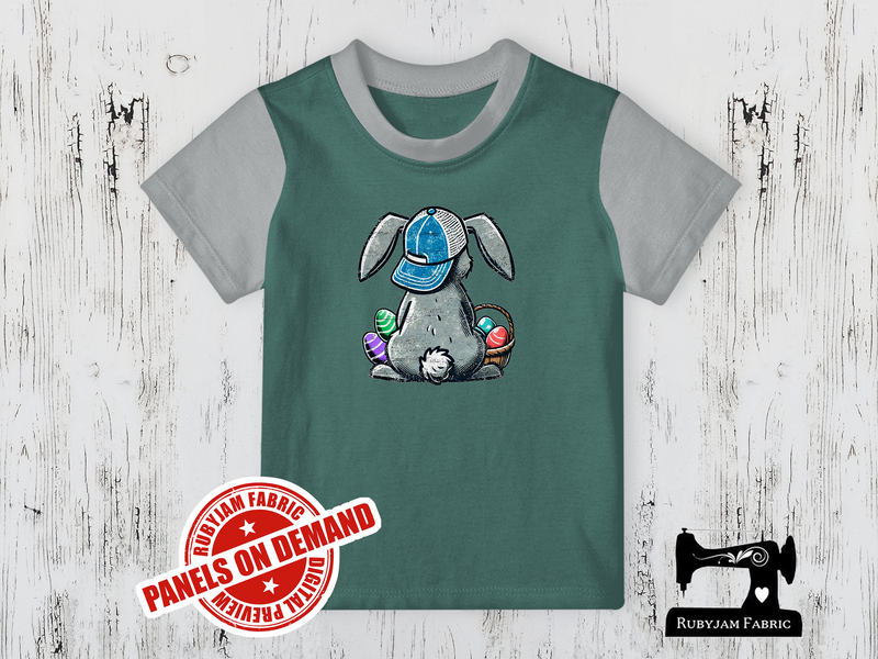 Easter Bunny Back - SAGE GREEN - Panels On Demand